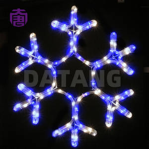 Luz Decorativa LED con Diseño de Copo de Nieve Multicolor Personalizada, IP65, para Interiores/Exteriores, Decoración Navideña, Certificación CE y RoHS - Product Image 4
