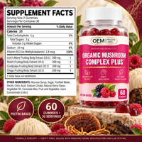 Gummies de glycinate de magnésium 400 mg pour la relaxation, le soutien musculaire et un sommeil réparateur, sans sucre, soin bien-être quotidien, OEM