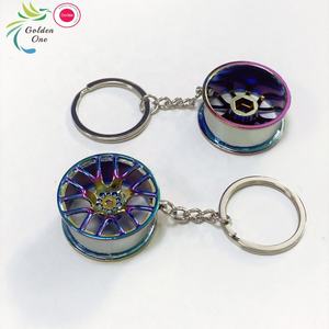 Promoción personalizada caja de cambios palanca de cambios fuerte 3D llaveros Personalizados <span class=keywords><strong>Mini</strong></span> Auto Turbo piezas de coche grabado Metal 3D llavero - Product Image 5