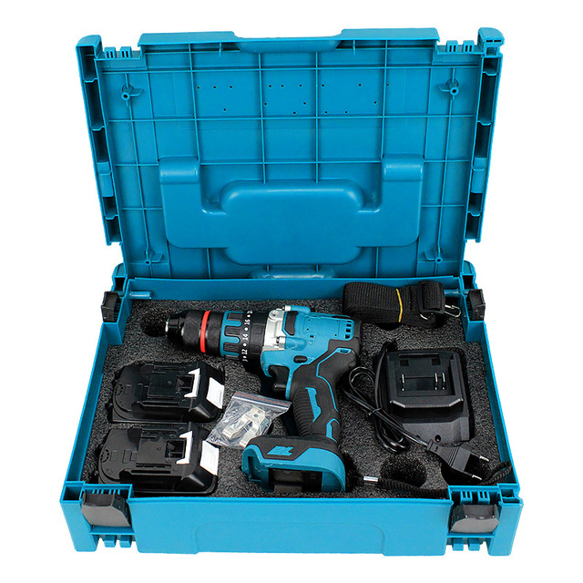 Industrial Grade Brushless Motor Electric Drill Large Torque Rechargeable Screwdriver Impact Shock OEM Customizable Metal 1800W