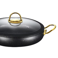 OEM Marbre Soupe & Couscous Pot Vapeur Aluminium Antiadhésif Sans Fumée D'huile pour Cuisinière À Gaz Maison Casserole