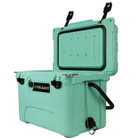 Glacière isotherme portable personnalisée de 18,9 L (20 QT) en plastique pour aliments, camping et pêche