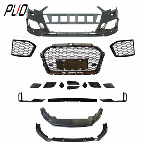Pare-chocs de voiture de haute qualité pour <span class=keywords><strong>AUDI</strong></span> <span class=keywords><strong>A3</strong></span> 2017-2019, mise à niveau vers RS3 avec pare-chocs avant en PP, assemblage de <span class=keywords><strong>calandre</strong></span> ABS, lèvre avant - Product Image 3