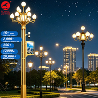 Poteaux d'éclairage LED décoratifs modernes à haute luminosité pour projets extérieurs, personnalisés en usine, pour rues et autoroutes