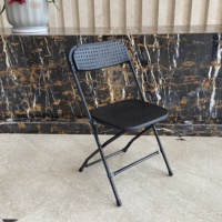Chaise pliante en plastique à cadre métallique, design perforé respirant, idéale pour événements extérieurs, réunions et usage domestique – Offre Spéciale