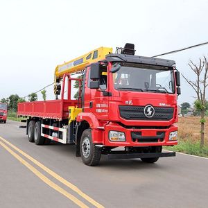Grue montée sur véhicule Shacman 6*4 de 12 tonnes, équipement de levage pour travaux municipaux, manutention de marchandises et transport - Product Image 3