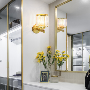 Nuovo moderno di lusso in cristallo d'oro di illuminazione di vendita calda <span class=keywords><strong>lampada</strong></span> da parete in ferro braccio Hotel riunione soggiorno camera da letto luce da parete - Product Image 3