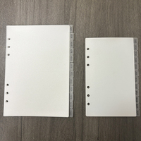 Agenda personnel étanche pré-étiqueté à remplir mensuel onglet latéral PP diviseurs pour 6 classeur à anneaux diviseurs en plastique planificateur diviseurs
