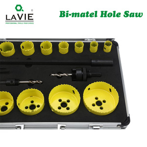 ชุดเลื่อยเจาะรูลาวี ไบ-เมทัล 13 ชิ้น สีเหลือง เมตริก ปลายคาร์ไบด์ สำหรับแผ่นยิปซัม พีวีซี ไม้ - Product Image 5
