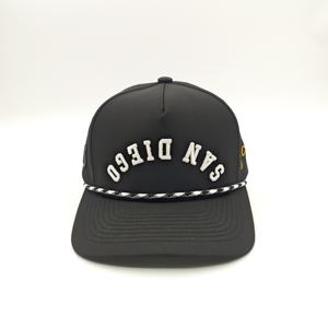 Bulk 5 Panel Premium Embroidery Logo Outdoor Adjustable Trucker Fishing Hat Unisex Leopard Dot Waterproof Polyester Custom - Product Image 2