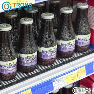 High Quality Automatic Glide Supermarket Beverage <strong>Shelf</strong> Plastic Gravity Display Roller <strong>Shelf</strong> with <strong>Divider</strong> - Product Image 3