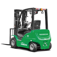 Montacargas Eléctricos Inteligentes de Litio Hangcha de 1500 kg, 2-3 Toneladas, Certificación CE, 4WD, Desplazador Lateral Hidráulico, para Almacén