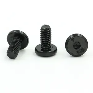 High quality customized special head screw m2 3m 4m m6 m8 hex socket stainless steel black oxide machine thread screw