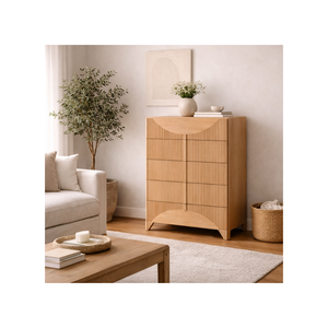 HAVSU Collection Eco-Friendly <b>Rustic</b> Design Dresser Eco-Friendly Best Seller Bedroom Furniture Solid Wood Tallboy <b>Cabinet</b> - Product Image 1
