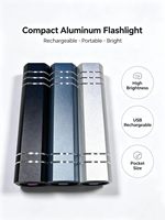 Mini lampe torche, portable, éclairage mobile puissant ; lampe torche rechargeable ; lampe torche de randonnée ; lampe torche en alliage d'aluminium