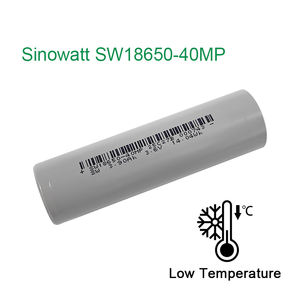 بطارية سينووات منخفضة الحرارة SW18650-40MP بسعة 3900 مللي أمبير في الساعة، 3C عالية السعة، بطارية ليثيوم أيون أسطوانية 18650 بجهد 3.6 فولت - Product Image 2