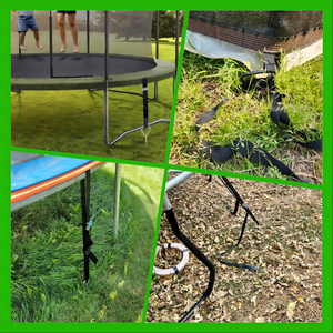 Kit de anclajes de tierra en espiral de 14 pulgadas Anclajes de tierra de alta resistencia con barra de cuervo Paquete de <span class=keywords><strong>4</strong></span> Kit de anclaje de cobertizo de anillo plegable - Product Image 6