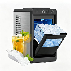Portable Bullet <strong>Ice</strong> <strong>Maker</strong> Machine160W 22KG/24H Automatic Cleaning Countertop Commercial Home Portable <strong>Ice</strong> Cube <strong>Maker</strong> - Product Image 2