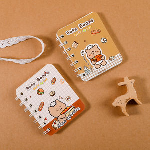 2024 nuevo estilo A7 lindo oso <span class=keywords><strong>serie</strong></span> línea espiral aprendizaje libro de palabras para papelería escolar Mini cuaderno portátil - Product Image 2