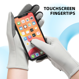 <span class=keywords><strong>Gants</strong></span> de sport pour femmes pour activités de plein air, légers, imperméables, doublés de polaire, compatibles avec les écrans tactiles, paume antidérapante, poignet en tricot élastique - Product Image 2