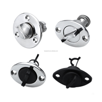 Bouchon de vidange de cale rabattable en acier inoxydable 316 et nylon, double matériau, pour bateaux marins, vente en gros