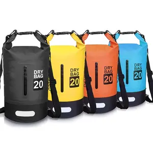 Tira reflectante de bolsillo exterior para exteriores, bolsa impermeable de 5L, 10L, 20L, 30L, diseño de viaje flotante