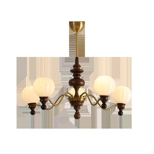 French Retro Style Chandelier Multi Head E27 LED Gold Round <b>Ceiling</b> <b>Light</b> For Bedroom Study Room - Product Image 5