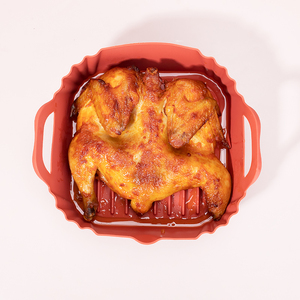 Nuevo Revestimiento de <span class=keywords><strong>Silicona</strong></span> Cuadrado de 7.87 Pulgadas para Freidora de Aire, Reutilizable, Olla de <span class=keywords><strong>Silicona</strong></span> para Freidora de Aire para Hornear en la Cocina - Product Image 3