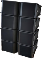 Haute qualité 8 pouces Ferrite acoustique double ligne haut-parleur 8ohm impédance passive ou active pour système de son église