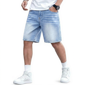 Premium 100% Cotton Breathable Summer Mid Waist Denim <b>Shorts</b> | Oversized Relaxed Fit Streetwear | Custom OEM Apparel - Product Image 1