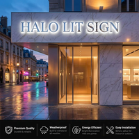 Enseignes lumineuses publicitaires de luxe pour entreprises, enseignes monogrammes, enseignes de nom de magasin, enseignes LED pour devanture de magasin