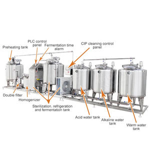 Homogénéisateur en acier inoxydable, petit pasteurisateur de lait, équipement de pasteurisation de jus de fruits, ligne de produits laitiers au yaourt grec - Product Image 4