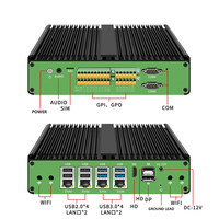 Mini PC industriel robuste avec module 4G, passerelle embarquée, compatible Mikrotik, Pfsense, Linux Ubuntu, GPIO, 8 ports USB, 6 ports COM, processeurs I3 7101U, I5 8251U, I7 8551U