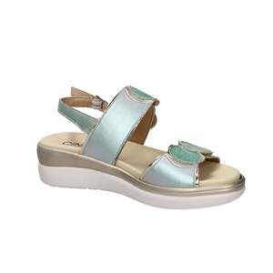 Sandalo con Zeppa Cinzia Soft da Donna Verde Acqua IO20637C - Product Image 5
