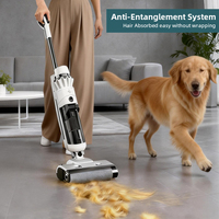 Aspirateur et serpillière sans fil rechargeable, durable et à livraison rapide, pour le nettoyage des sols durs et des garages.