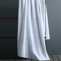 Serviette en coton pur jacquard gaufré imprimé, absorbante et épaisse, pour salon de beauté, hôtel, chambre d'hôtel et salle de bain