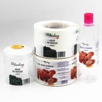 Étiquette autocollante transparente pour bouteille cosmétique, impression de logo en feuille d'or à chaud, étiquettes d'emballage pour shampoing
