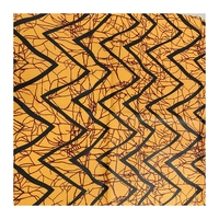 Bintarealwax-tela de poliéster para vestido de Guinea, tejido de poliéster, redondo, redondo, color amarillo, respetuoso con el medio ambiente
