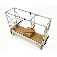 Maple 3-en-1 Pilates Cadillac Reformer Trapeze Tower Bois Clair Machine de Pilates Multifonction Équipement d'Entraînement Complet du Corps