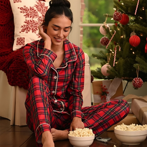 Ensemble de vêtements assortis pour la <span class=keywords><strong>famille</strong></span> Hongbo Kid Mom Pj, 4 pièces, décontracté/formel, logo personnalisé, pyjamas <span class=keywords><strong>en</strong></span> bambou assortis pour toute la <span class=keywords><strong>famille</strong></span> - Product Image 3