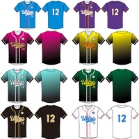 Maillot de baseball imprimé personnalisé avec logo brodé avec numéros Chemises de baseball pour hommes