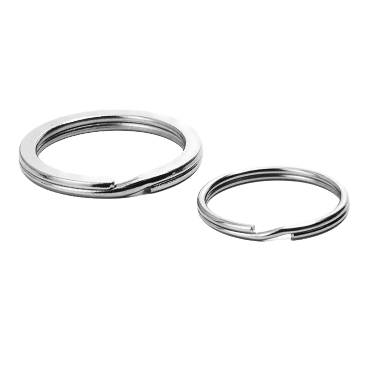 Bestseller Custom Metall Schlüssel anhänger Zubehör Metall Split Schlüssel ring
