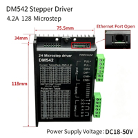 Kit Driver Motor Stepper Digital DSP DM542 57 Step untuk Set Motor Stepper Nema 23