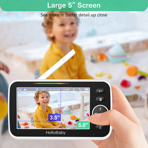 5 pouces vidéo bébé moniteur caméra vidéo berceuses bébé foon bébé moniteur - Product Image 2