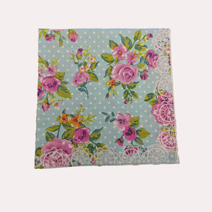 Floral Printed <b>Paper</b> Napkins 330mm Square Disposable For Themed Party Decorations - Product Image 5