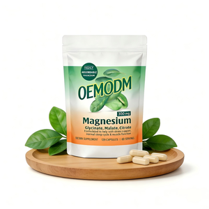 Capsule Personalizzate di Complesso di Magnesio 300mg, Miscela di Glicinato, Citrato e Malato, Integratore Alimentare con Etichetta Privata, 120 Capsule - Product Image 4