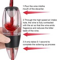 Distributeur professionnel d'aérateur de vin rouge et de whisky verseur Base de filtre décanteur de vin dégrisant rapide pour une utilisation de cuisine de fête de bar