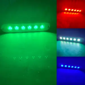 Pool Led 12v WEIKEN 12V Marine Boat Transom LED Stern Light Slim 316L Stainless Steel Underwater Boat Lights Yacht Pool Accessories