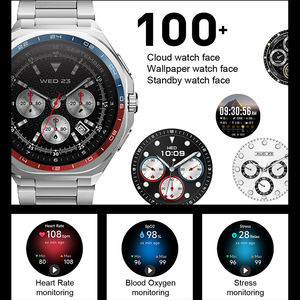 2025 Fashion 1.43 "jam tangan pintar AMOLED produsen untuk pria paduan Aluminium suara Al IP68 tahan air BT panggilan IOS & Android mendukung - Product Image 6