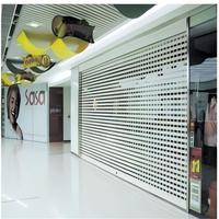 Vente directe d'usine, porte à enroulement en aluminium sculptée, motif personnalisé, porte à enroulement perforée pour magasin et garage, certifiée CE